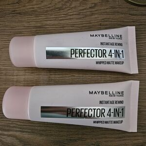2-Maybelline Perfector 4-in-1 Whipped Matte Makeup - MED/DEEP -New